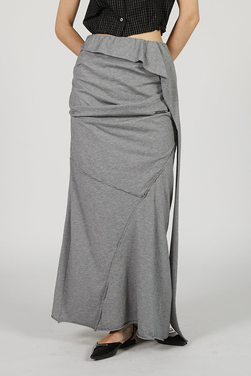Layered Asymmetrical Drape Skirt - SALE