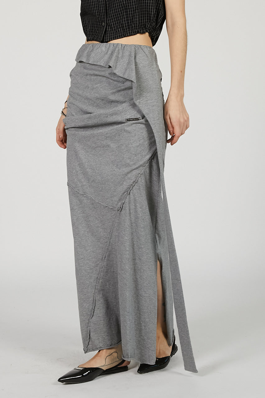 Layered Asymmetrical Drape Skirt - SALE
