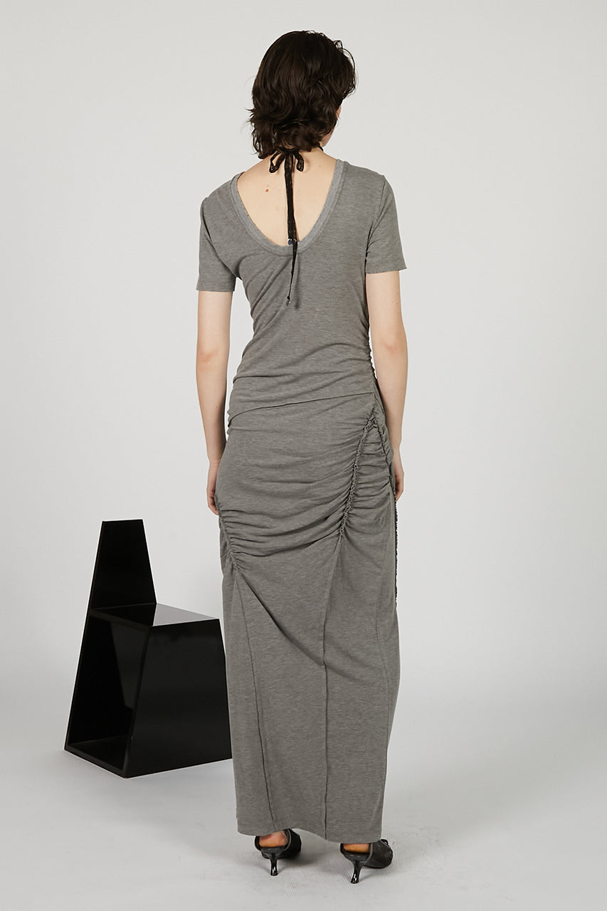 Asymmetrical Twist Maxi Dress
