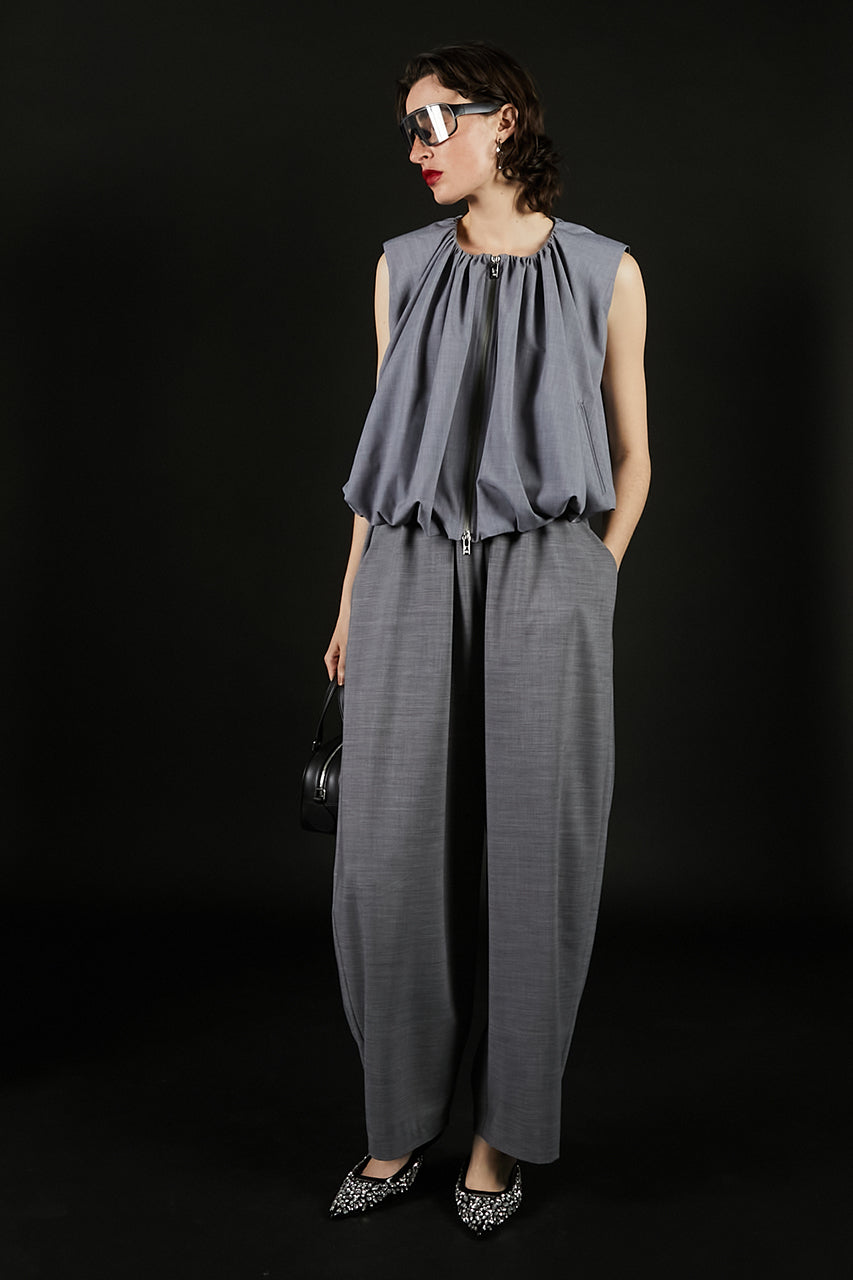 Front Gathered Easy Pants