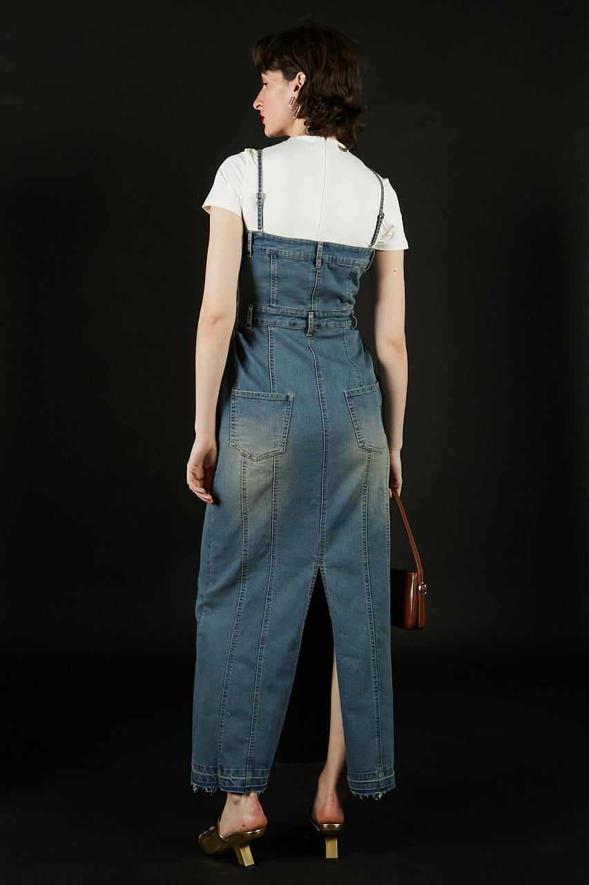 2Way Front Button Denim One Piece - 2025 SUMMER
