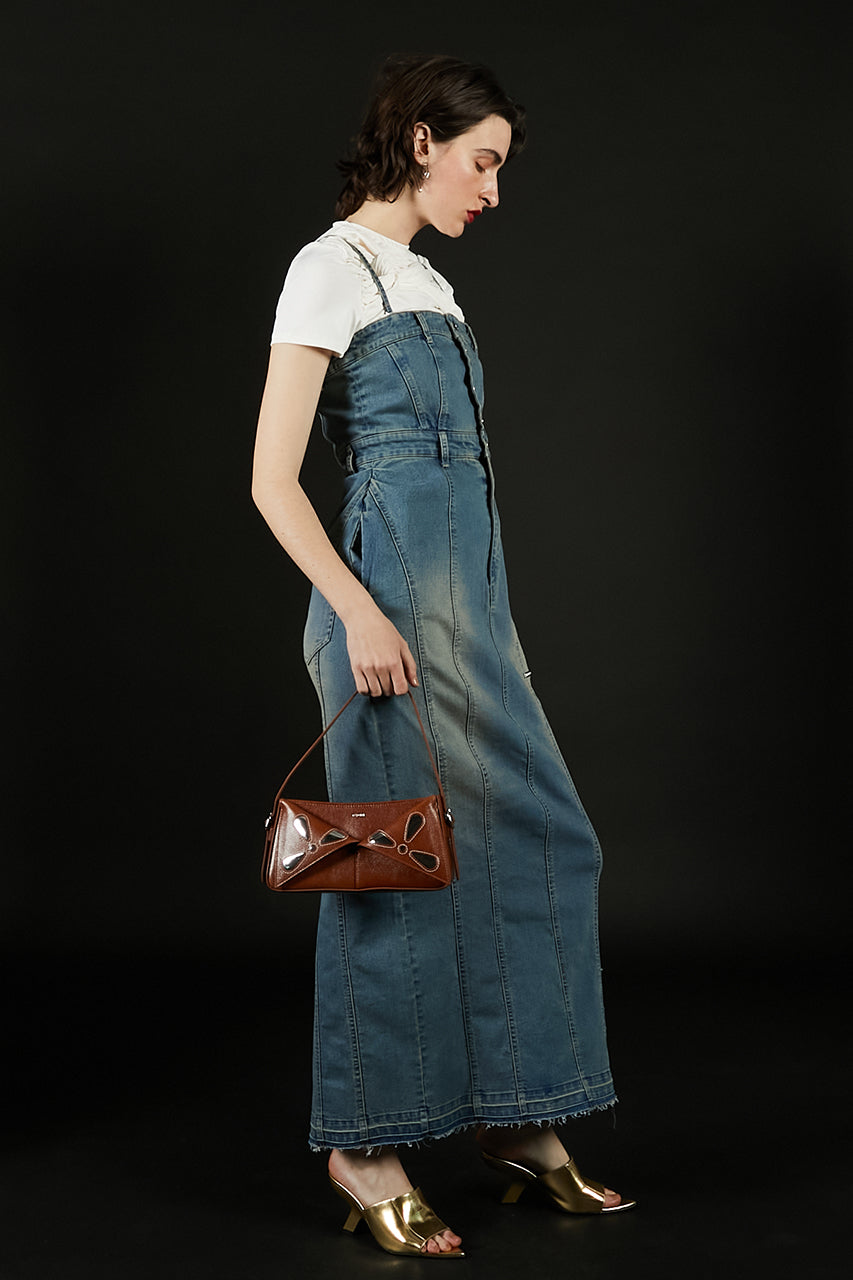 2Way Front Button Denim One Piece - 2025 SUMMER