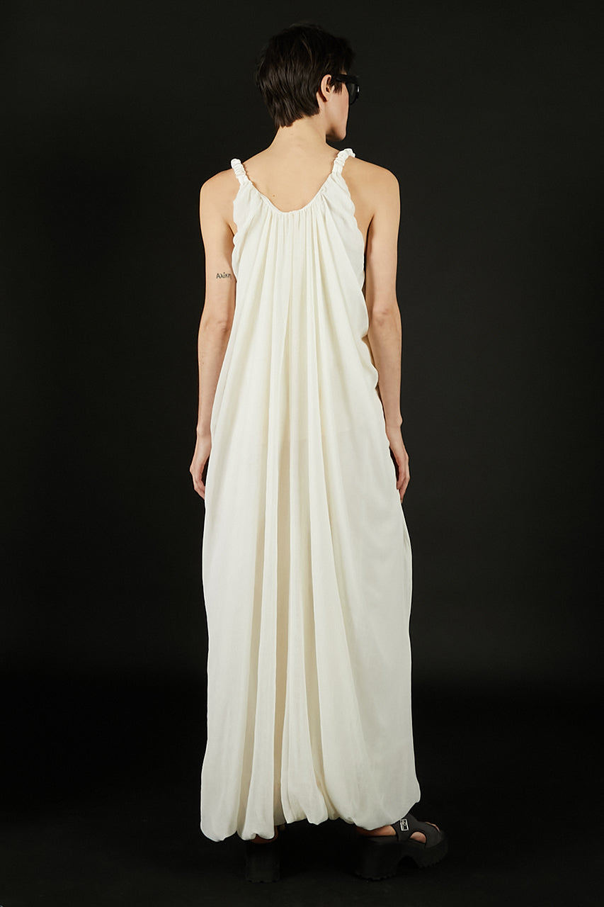 Gathered Balloon Dress