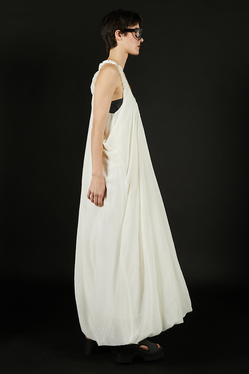 Gathered Balloon Dress