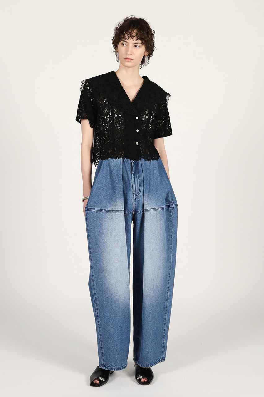 Peg-Top Denim Pants - PRE ORDER