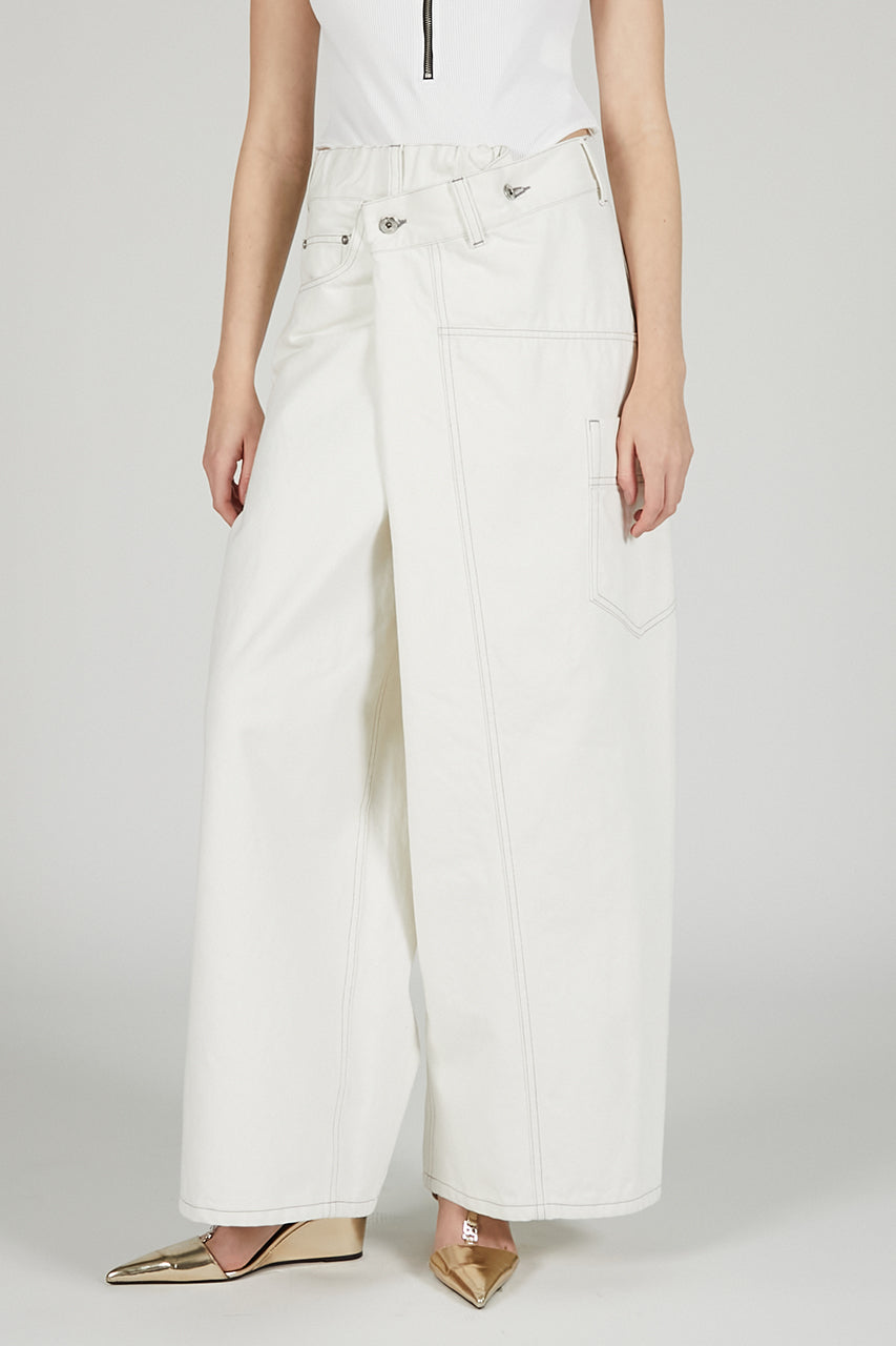 Deformed Baggy Denim Pants - SALE