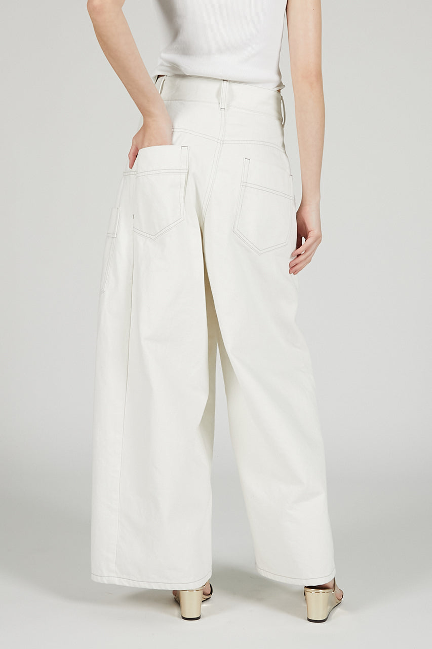 Deformed Baggy Denim Pants - SALE