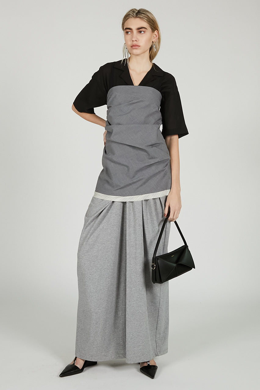 Drape Front Jersey Pants