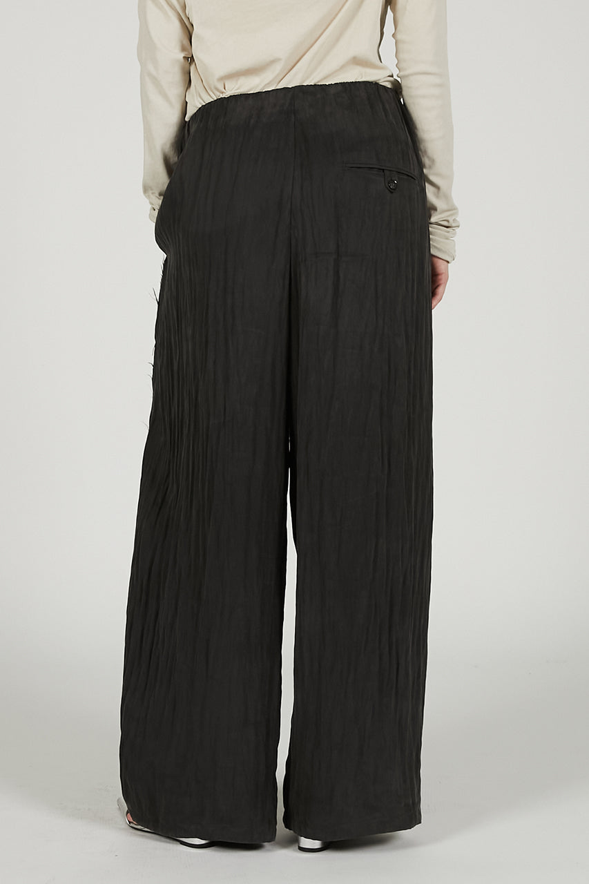 Satin Gathered Balloon Pants