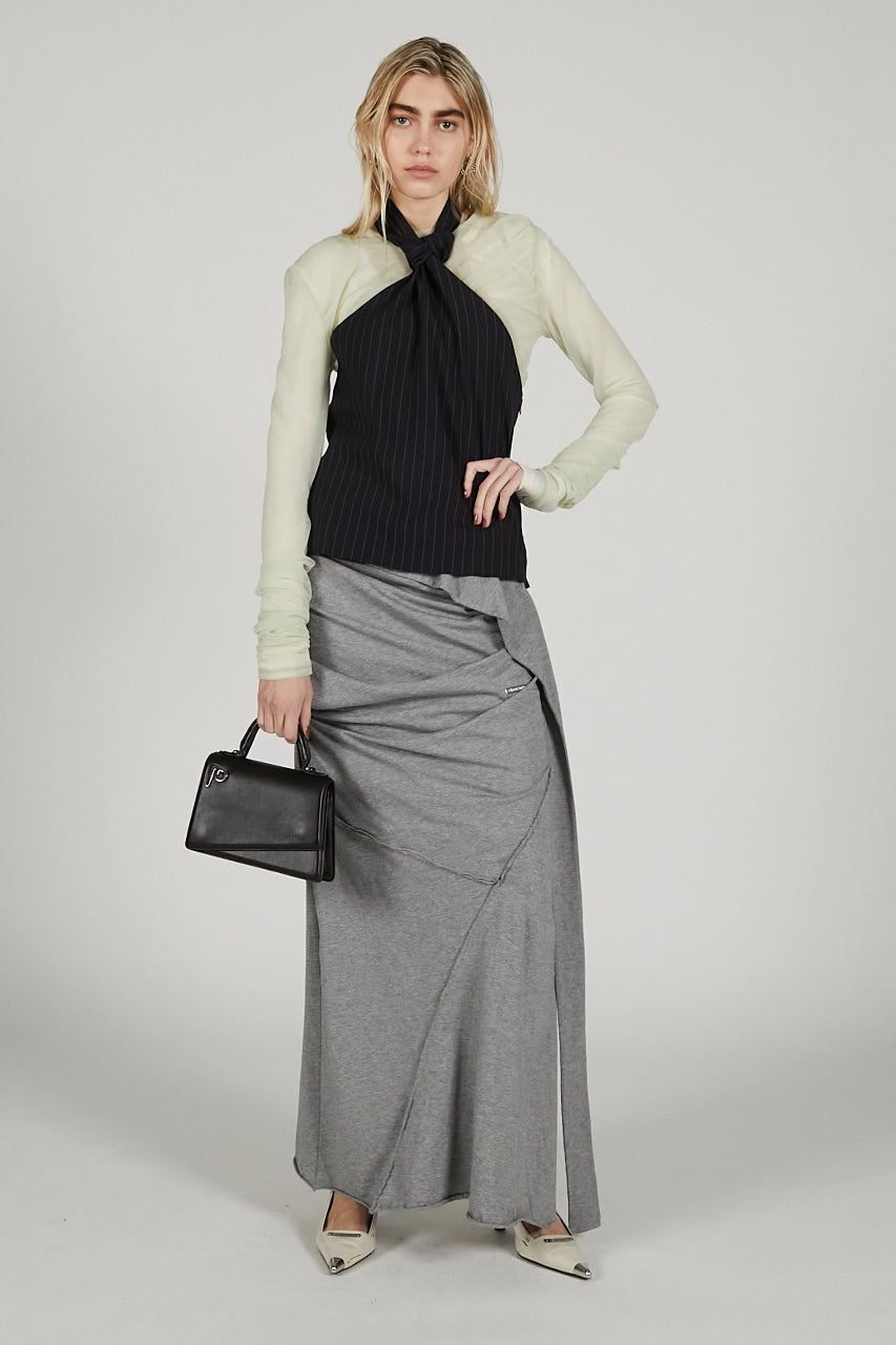 Layered Asymmetrical Drape Skirt - SALE