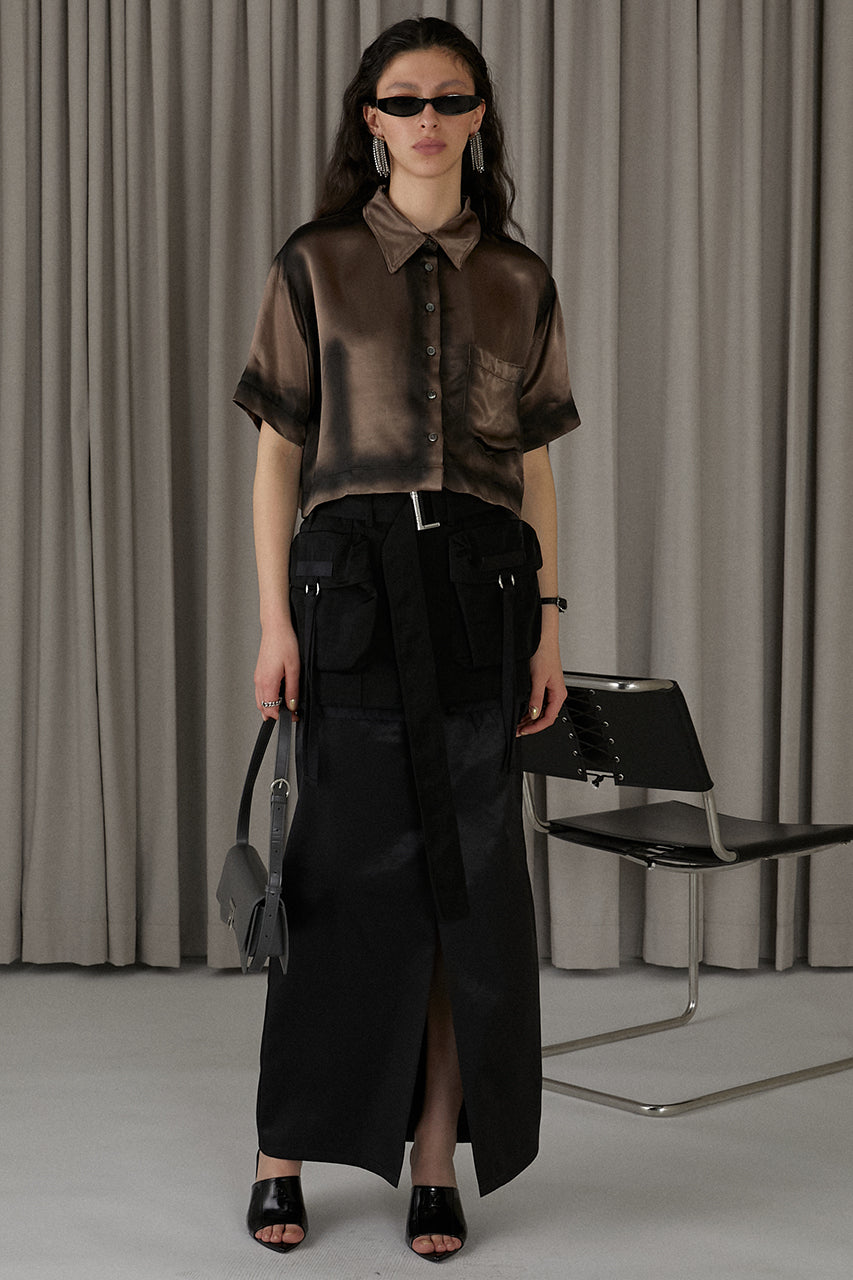 Painted Satin Short Shirt - SALE
