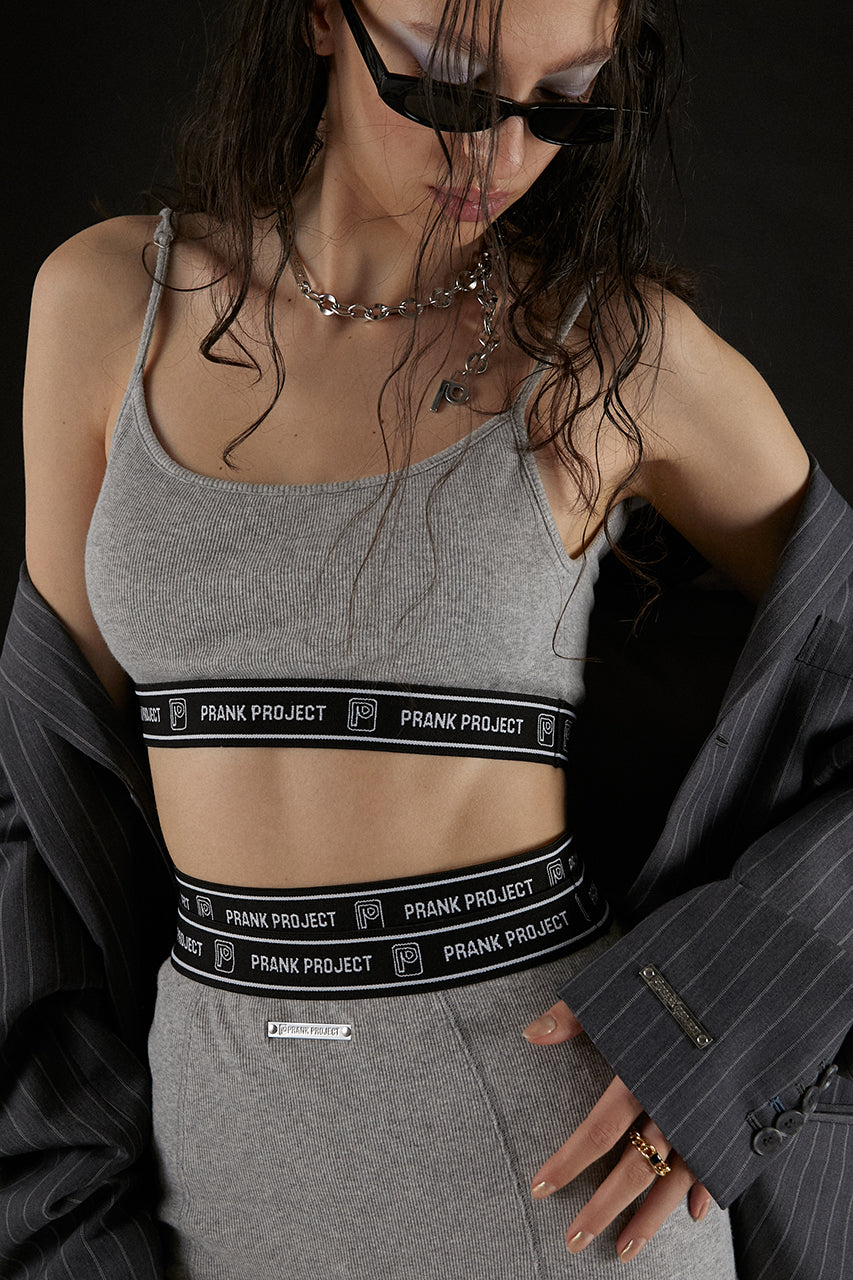 Logo Band Bra Top