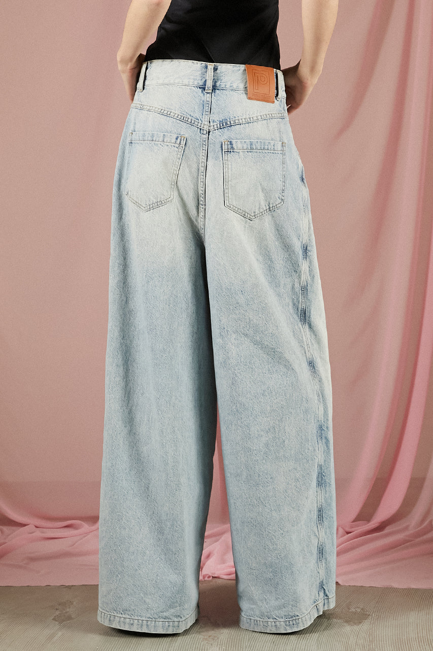 Front Layered Denim