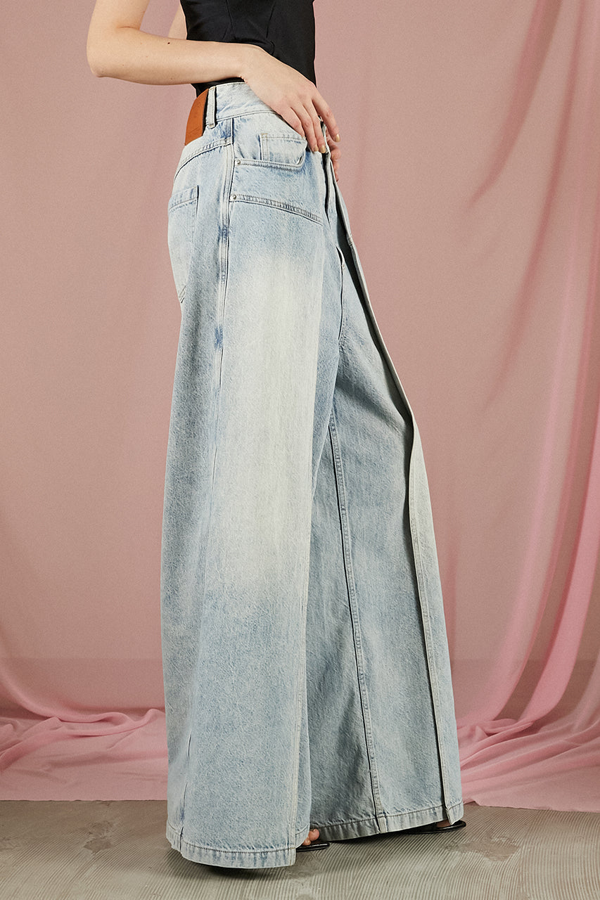 Front Layered Denim