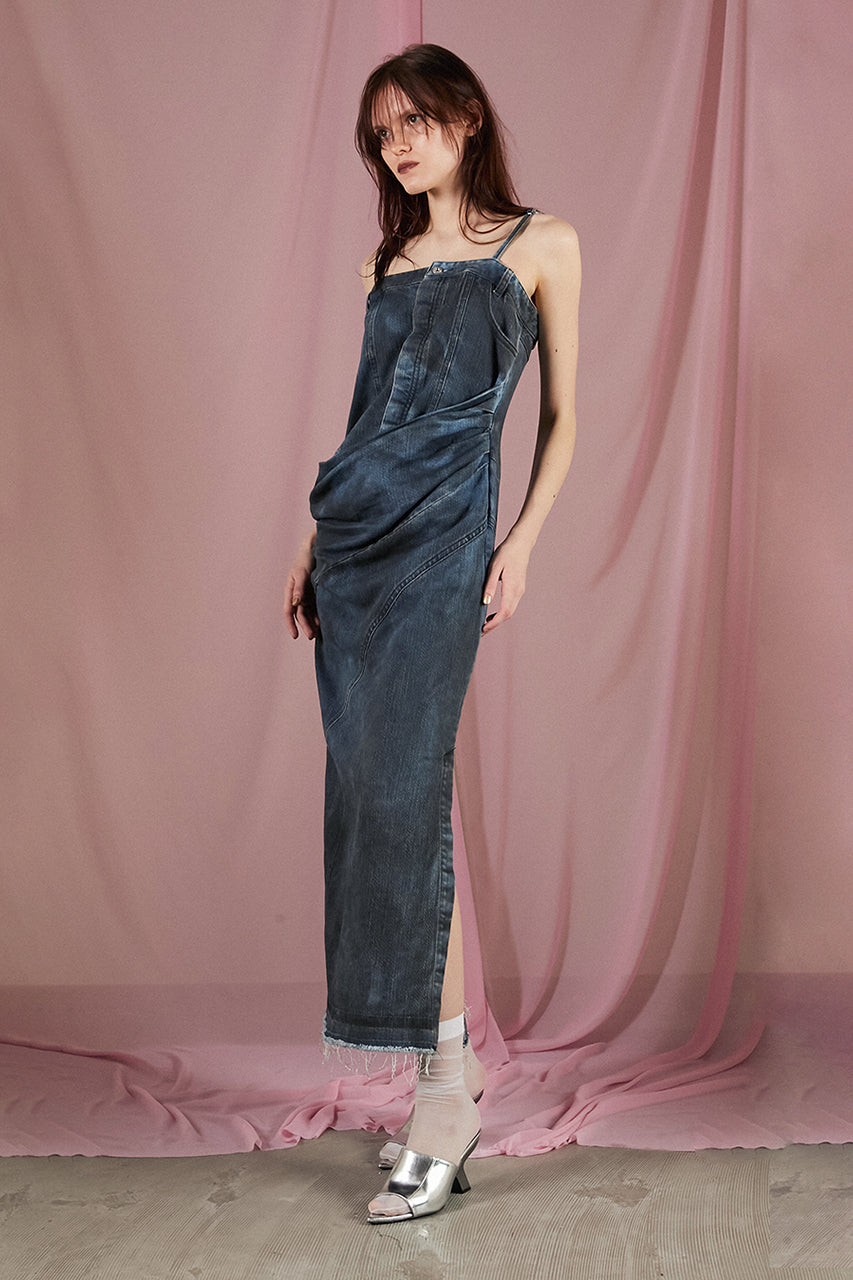 2WAY Lame Denim Dress - SALE