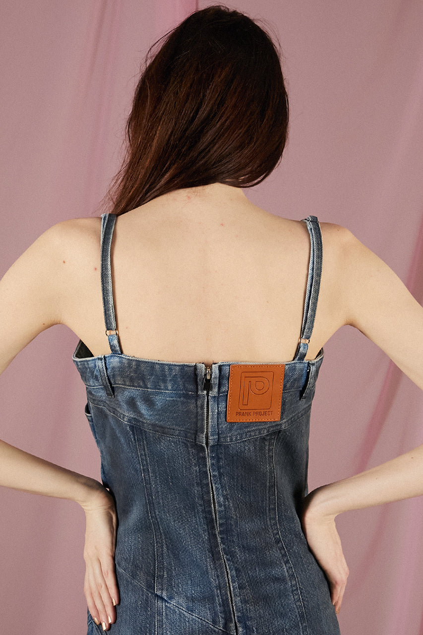 2WAY Lame Denim Dress - SALE
