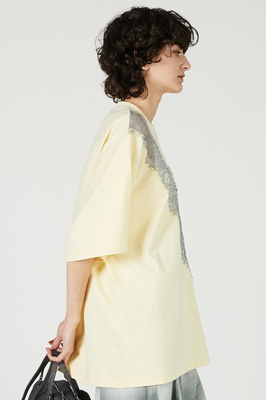 V-Cut Lace Logo Top - SALE