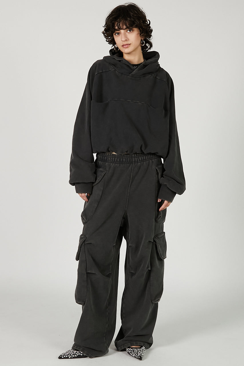 Double Double Hood Washed Black