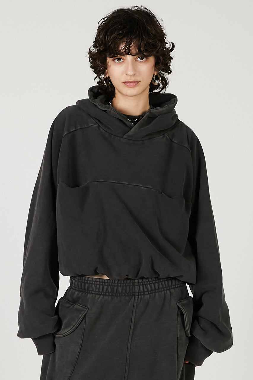 Double Double Hood Washed Black