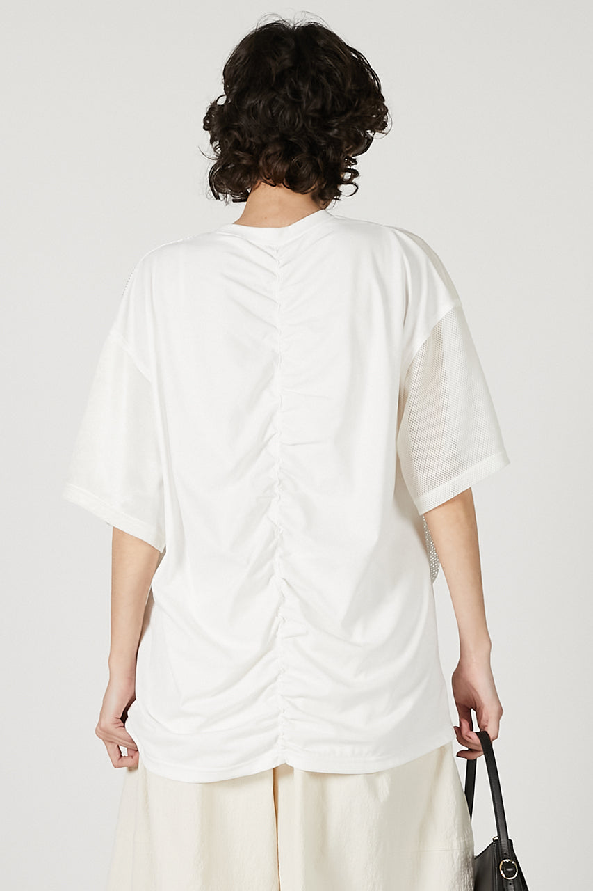 Mesh Gathered Tee - 2025 SUMMER