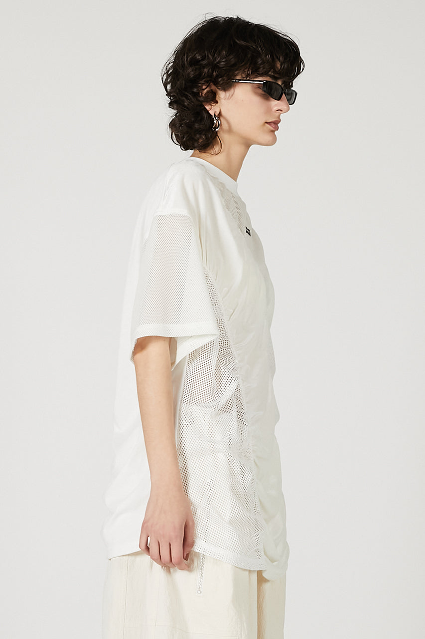 Mesh Gathered Tee - 2025 SUMMER