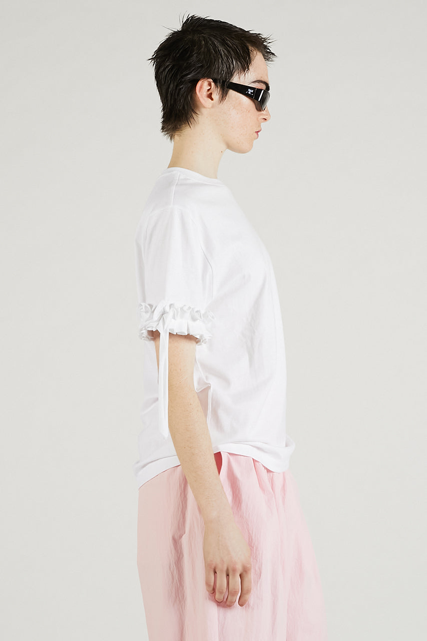 Ruffle Logo Boxy T-Shirt - PRE ORDER