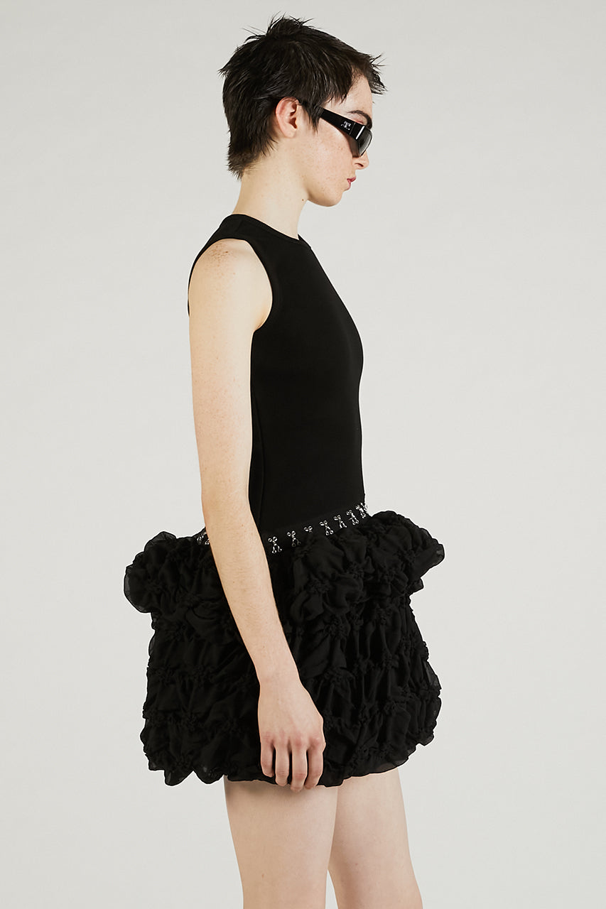Broken Tulle Sleeveless Dress - SALE