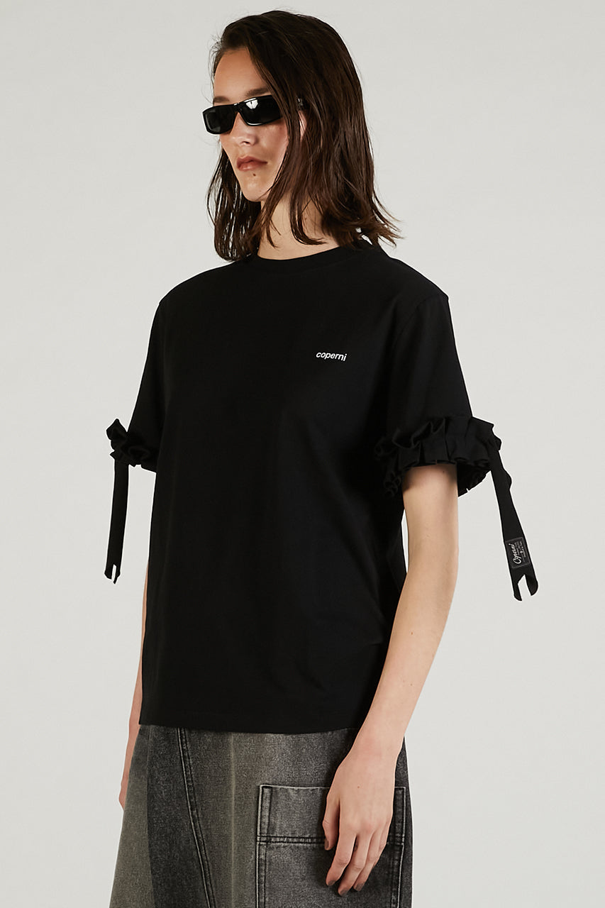 Ruffle Logo Boxy T-Shirt - PRE ORDER