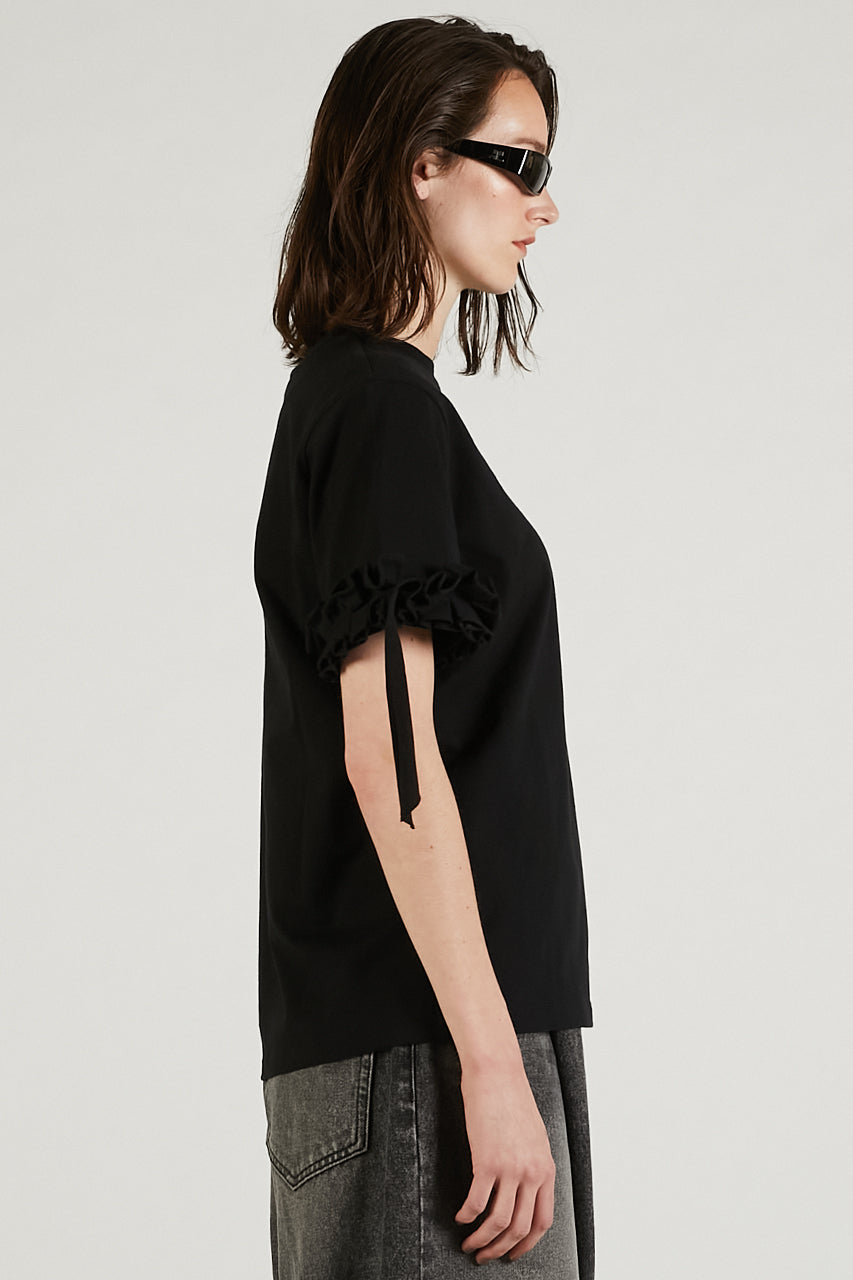 Ruffle Logo Boxy T-Shirt - PRE ORDER