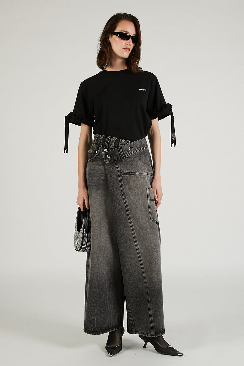 Deformed Baggy Denim Pants - SALE
