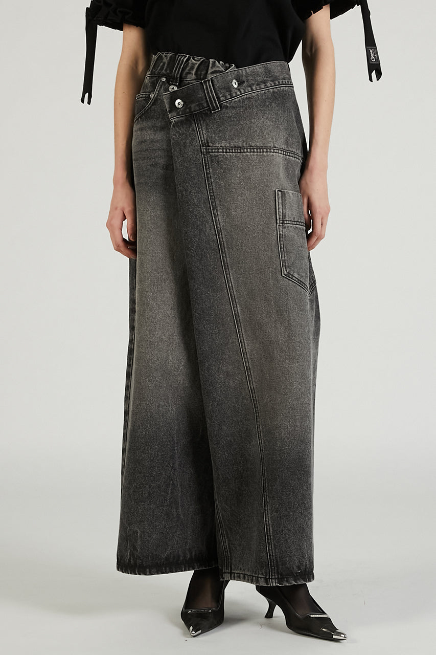 Deformed Baggy Denim Pants - SALE