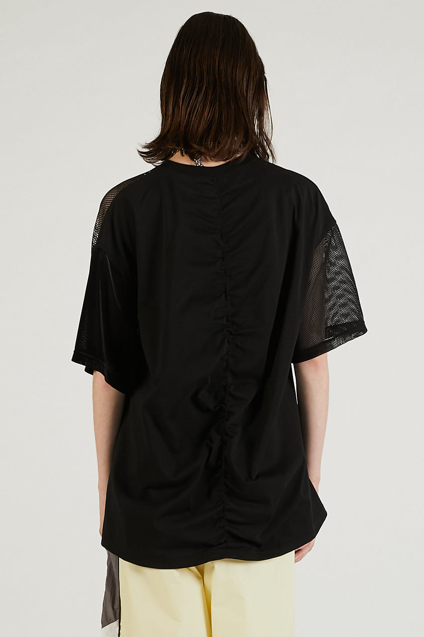 Mesh Gathered Tee - 2025 SUMMER