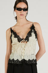 Washer Lace Cami Tops