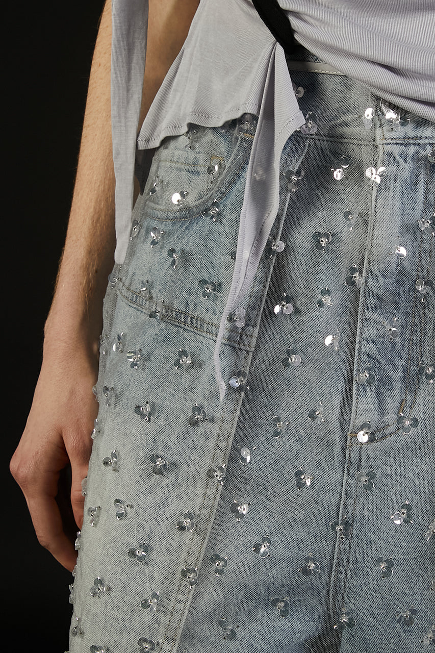 Multi-Embellished Wrap Skirt - 2025 SUMMER
