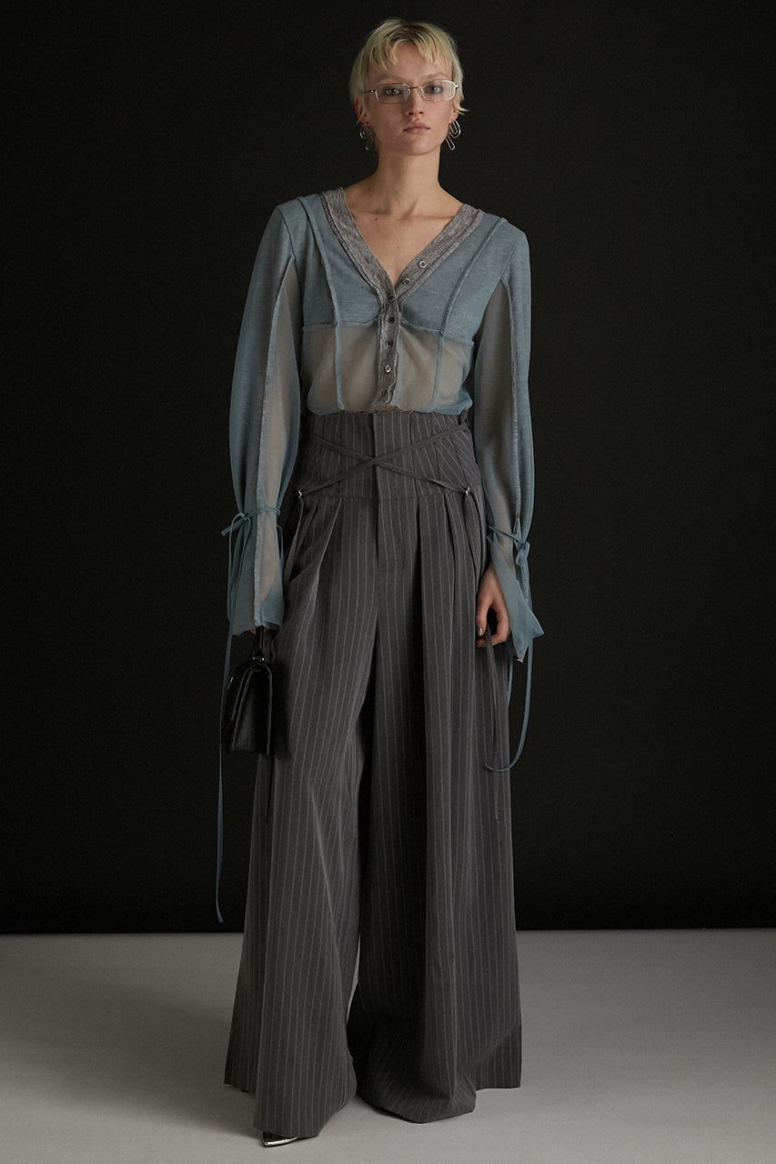Striped Super Wide Pants