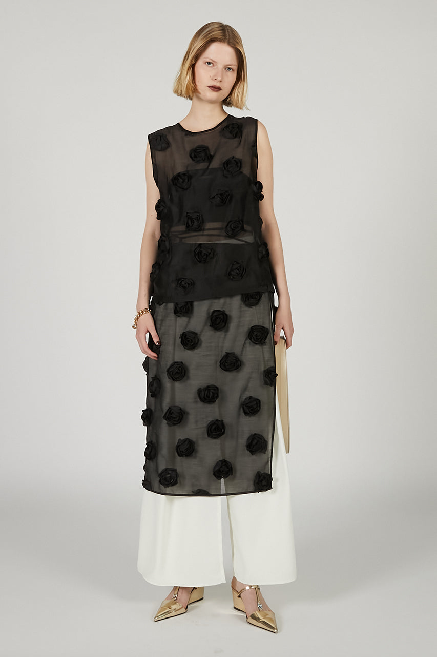 Multi-Embellished Wrap Skirt - 2025 SUMMER