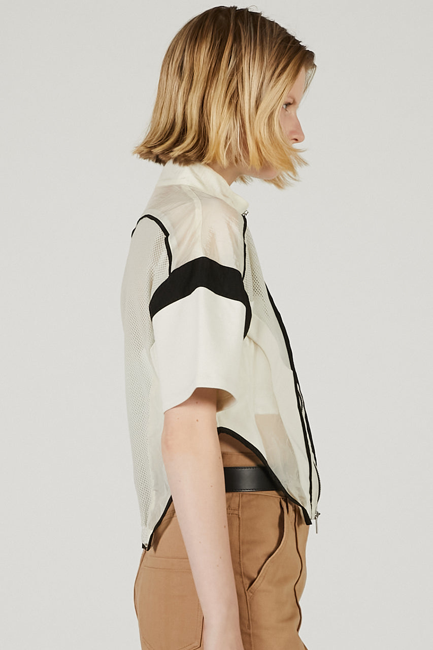 Half Sleeve Mesh Track Jacket