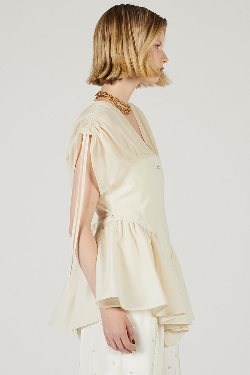 Balloon Peplum Tunic - 2025 SUMMER