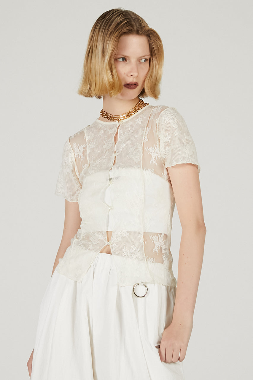 2Way Lace Sheer Top - 2025 SUMMER