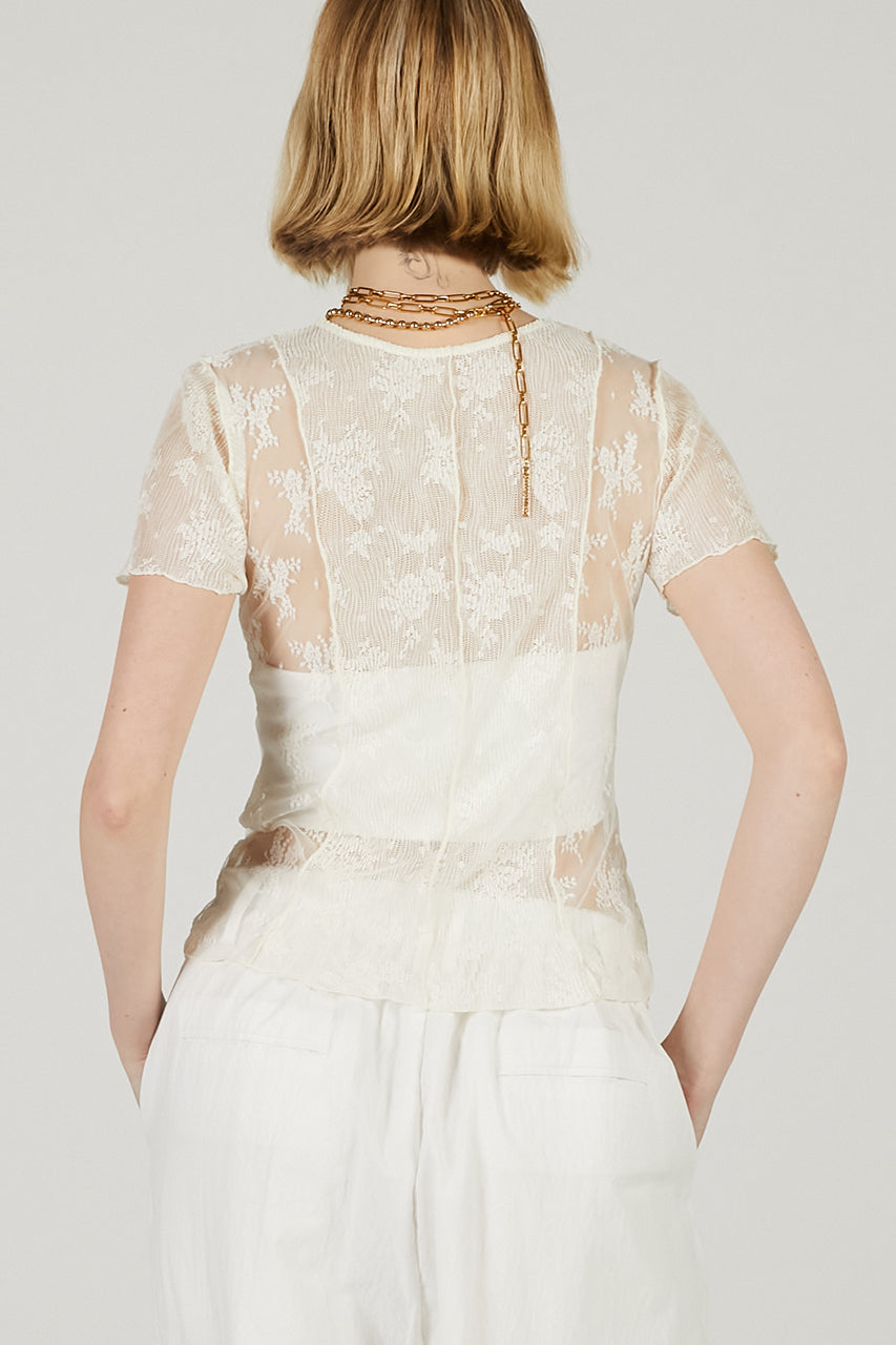 2Way Lace Sheer Top - 2025 SUMMER