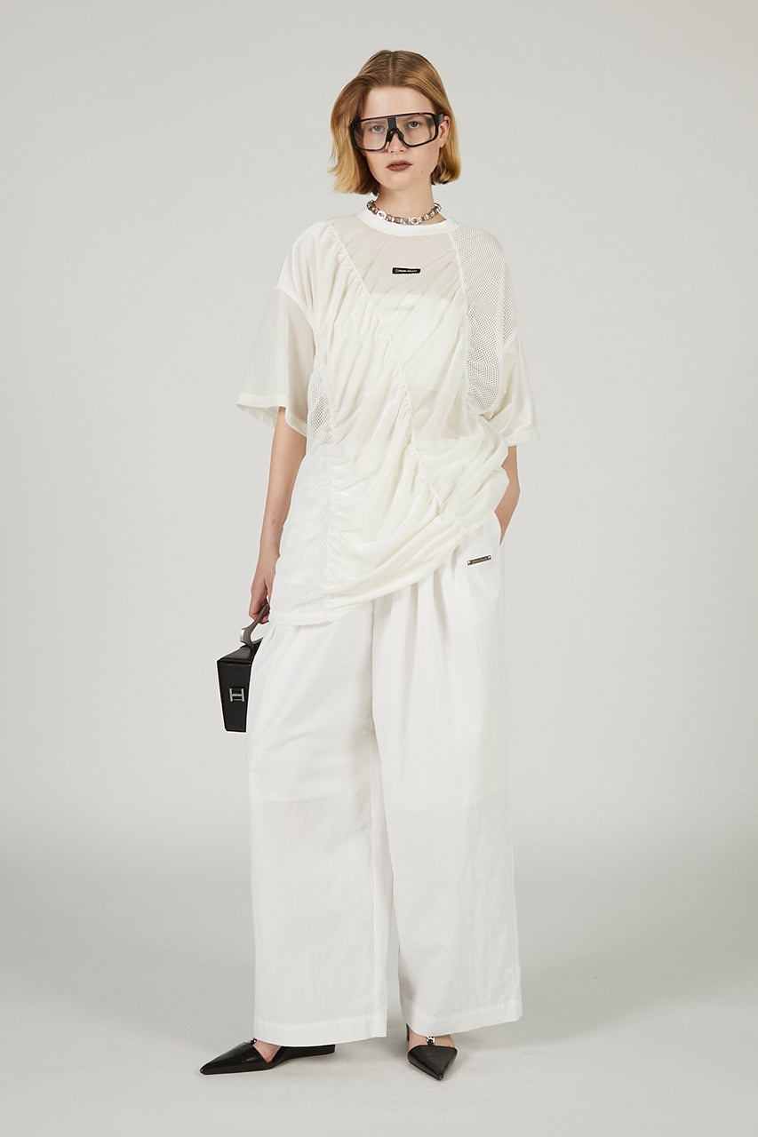 Mesh Gathered Tee - 2025 SUMMER