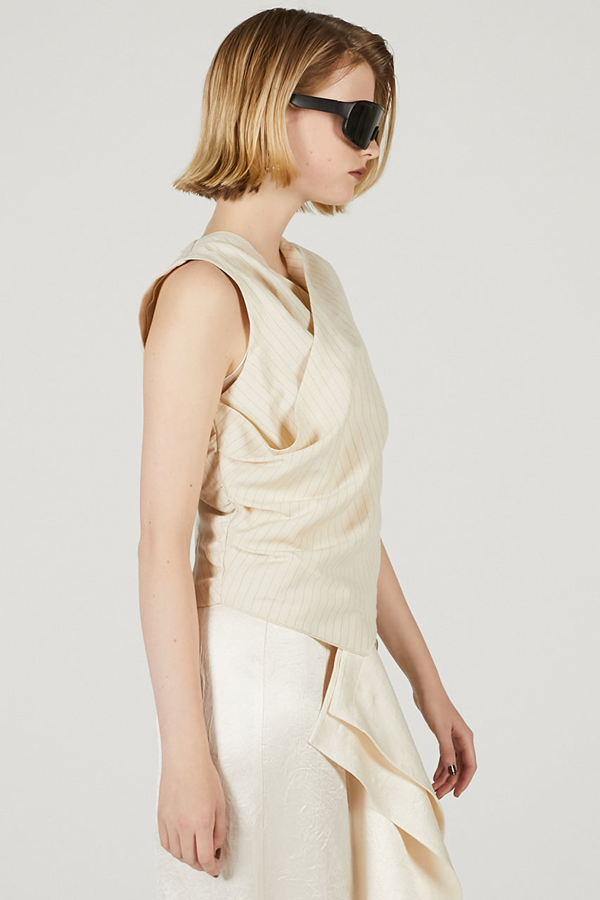 Draped Front Top