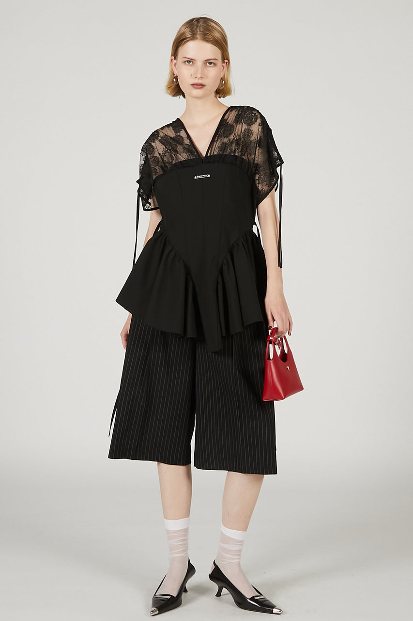 Balloon Peplum Tunic - 2025 SUMMER