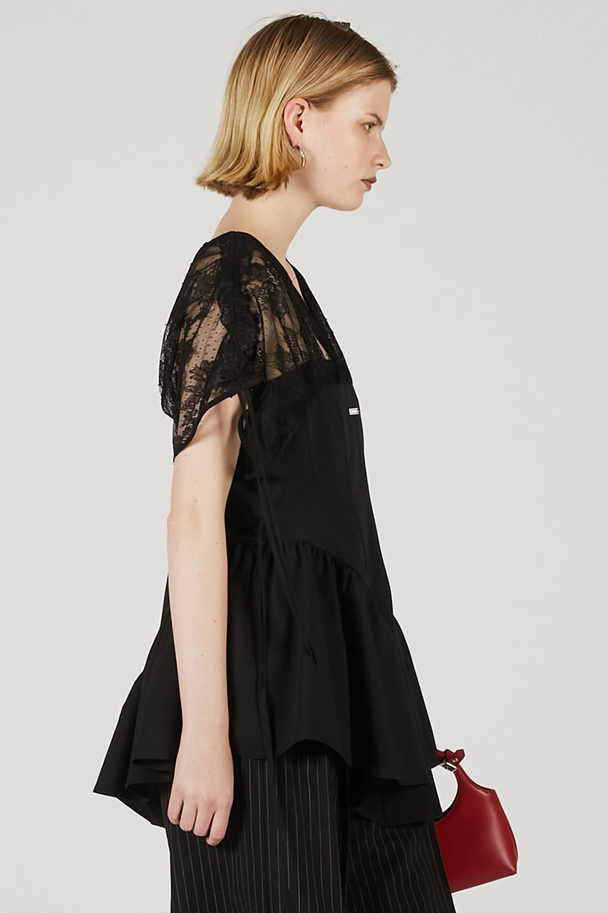 Balloon Peplum Tunic - 2025 SUMMER