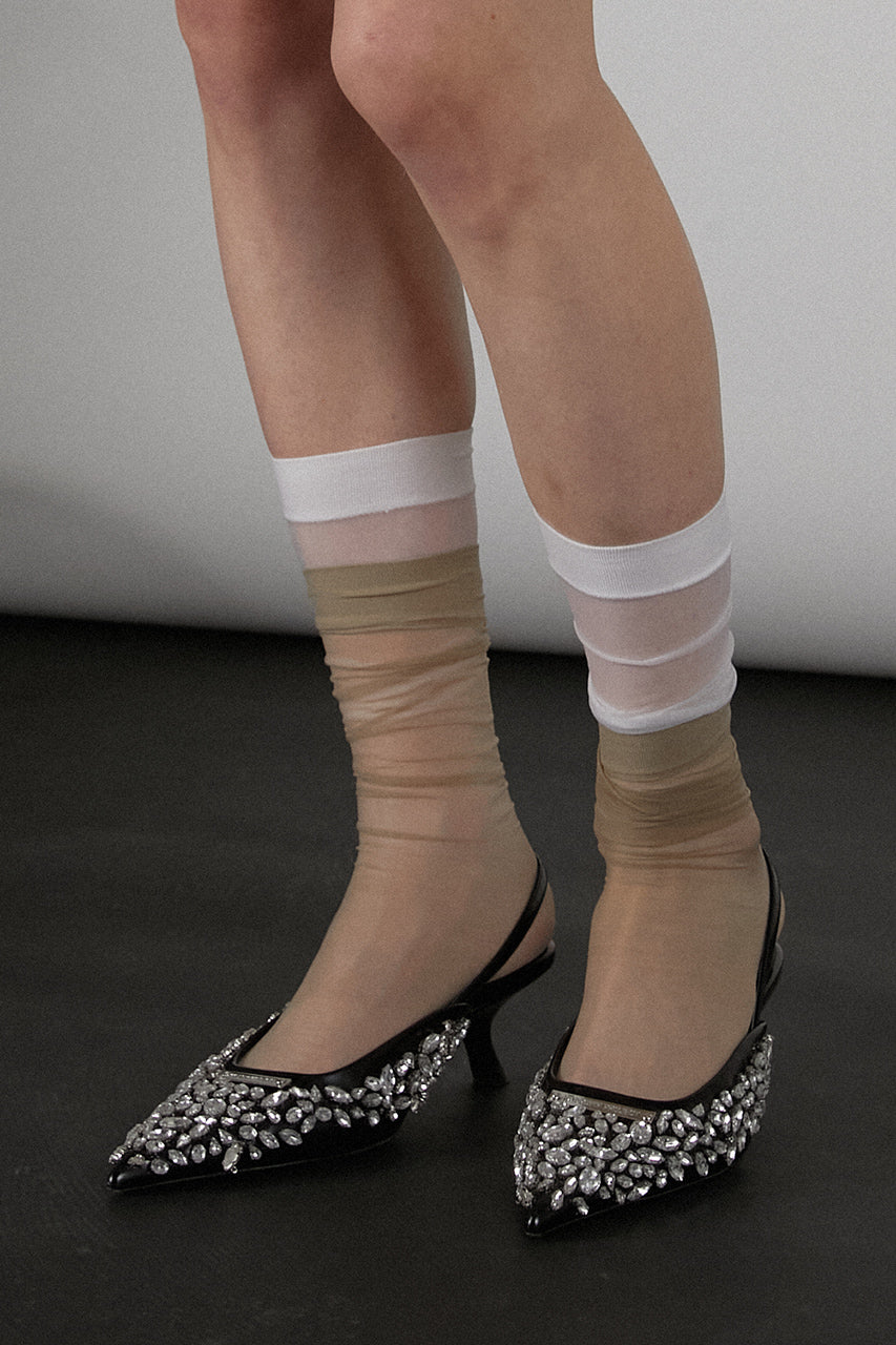 Layered Sheer Socks