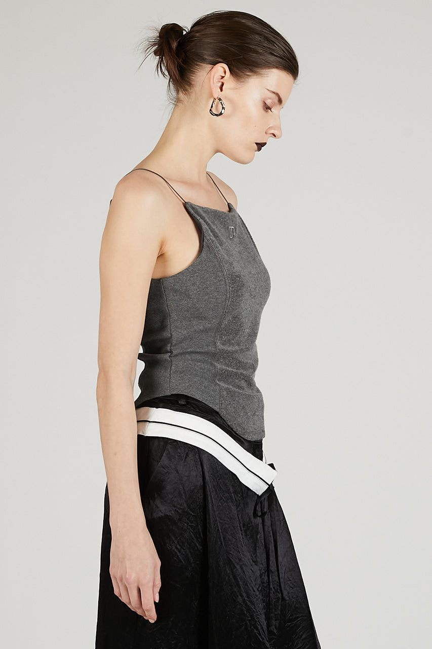Pile Camisole With Cup