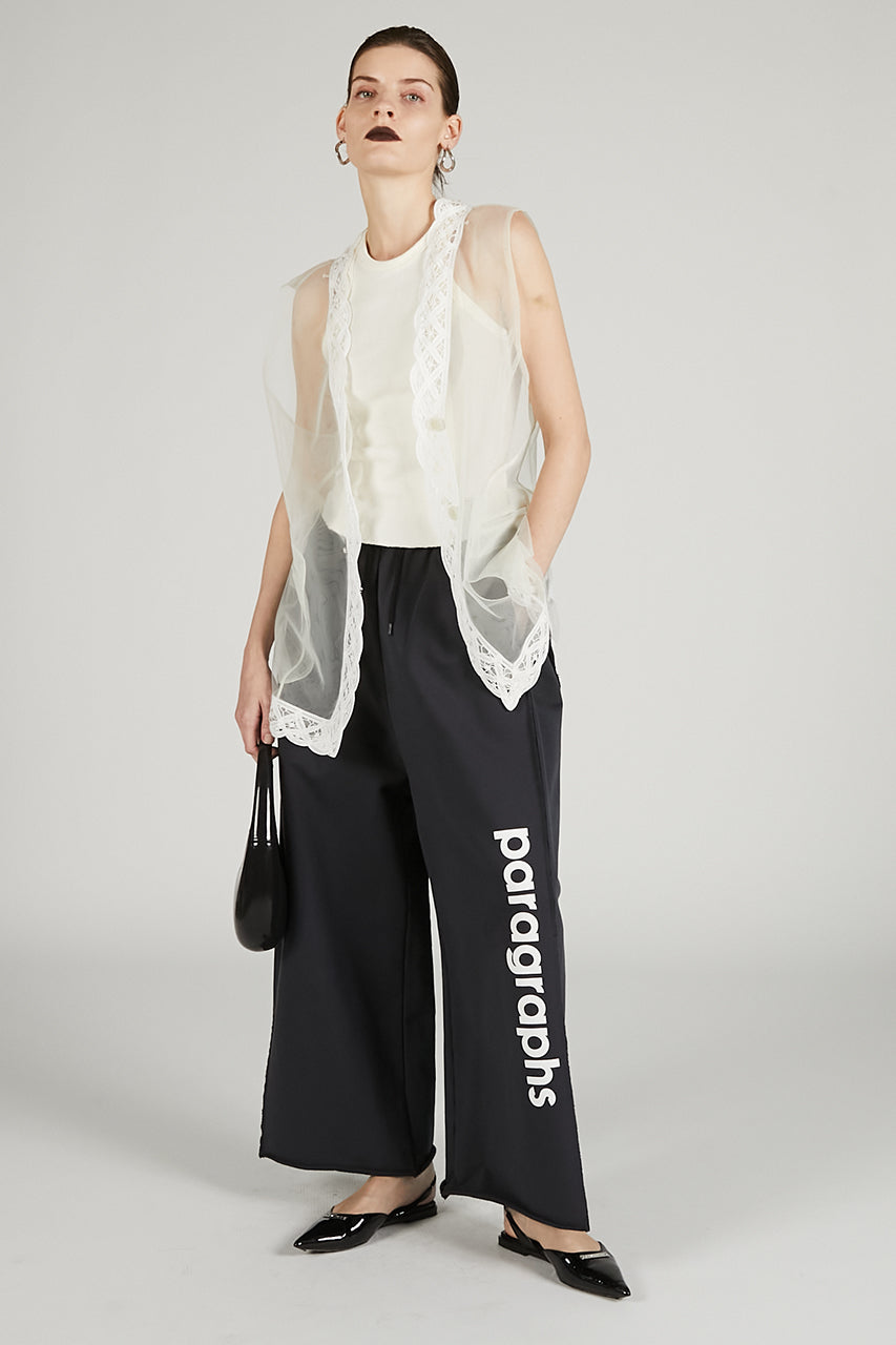 Trimmed Lace Tulle Gilet - SALE
