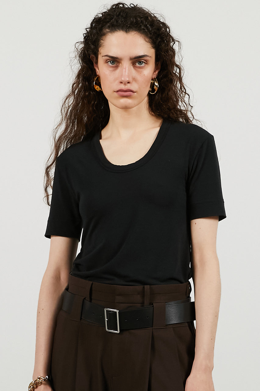 Scoop Neck T-shirt - 26SUMMER 2nd