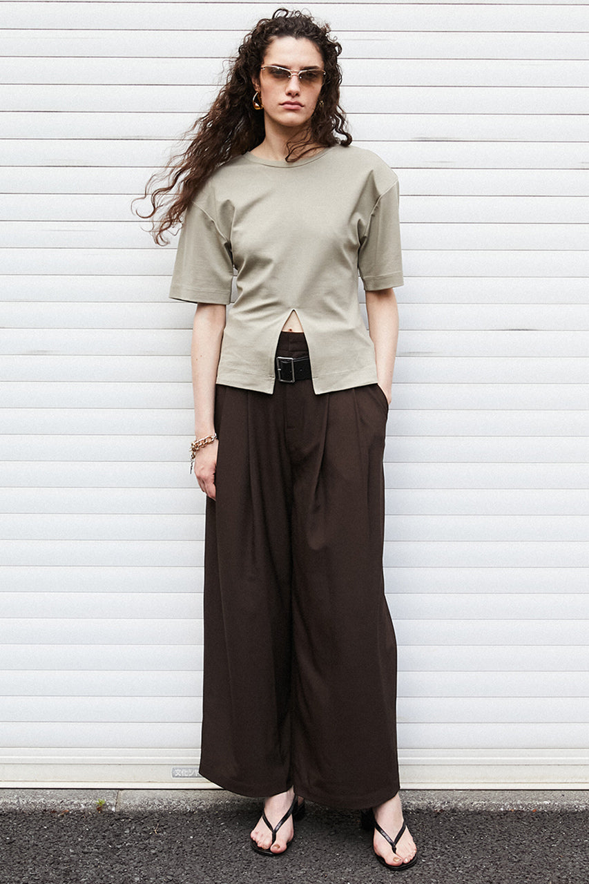 Padded-shoulder T-shirt - 26SUMMER 2nd