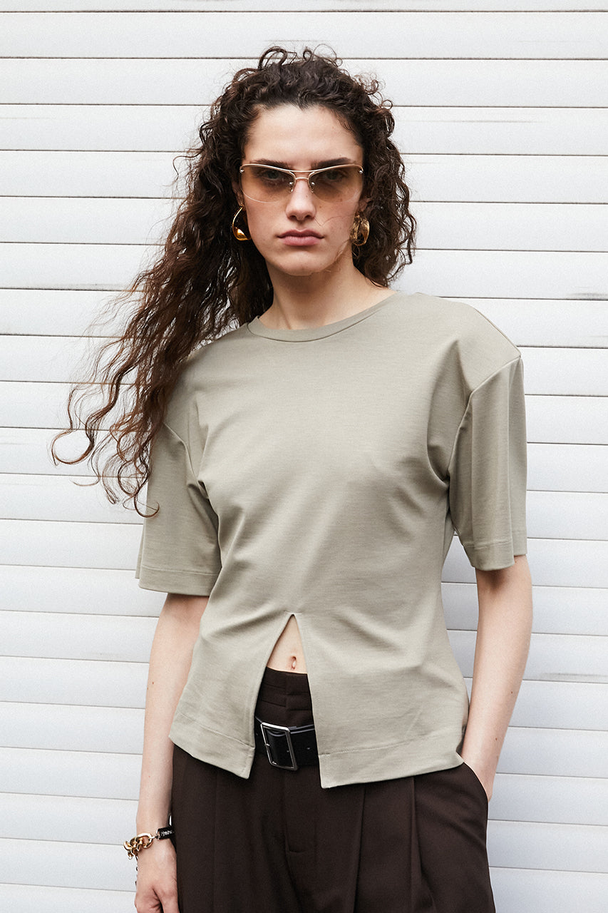 Padded-shoulder T-shirt - 26SUMMER 2nd